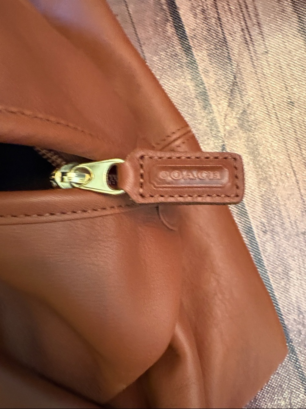 MINT! Coach Vintage Leather 503 Cabin Bag, Large, British Tan - Picture 4 of 14